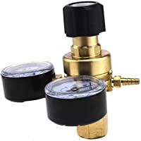 Create Idea Argon-CO2 Reductor de presión Control de flujo Regulador de gas Soldadura de doble calibre
